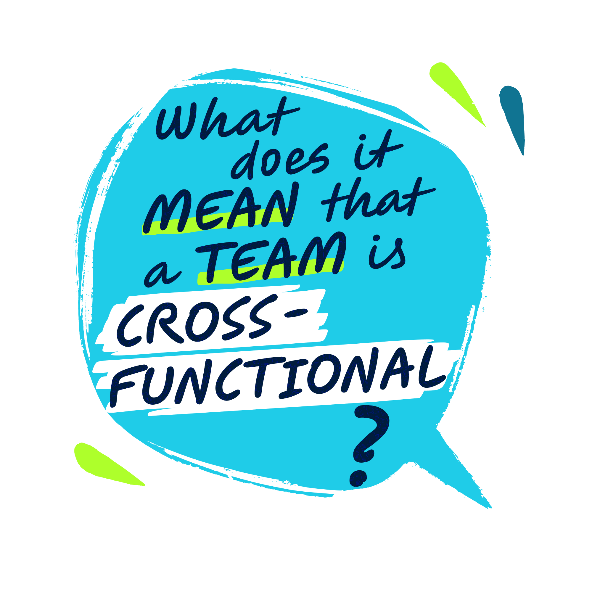 What does it mean a team is cross functional